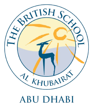The British School Al Khubairat logo, BSAK Abu Dhabi A-Level school