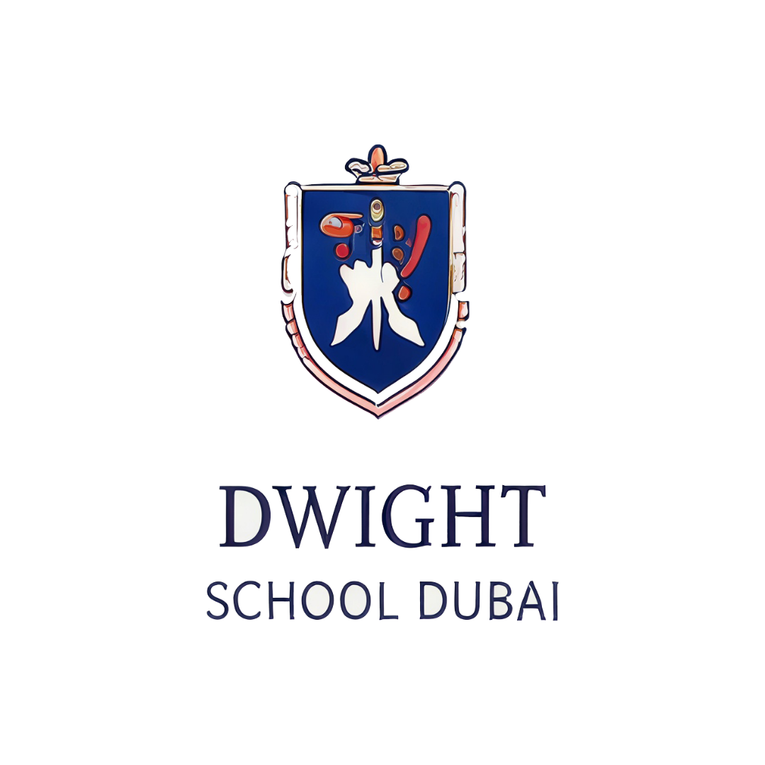Dwight School Dubai logo. Ustaad tutors Dwight IB Diploma students in Higher Level maths, sciences, and Extended Essay.