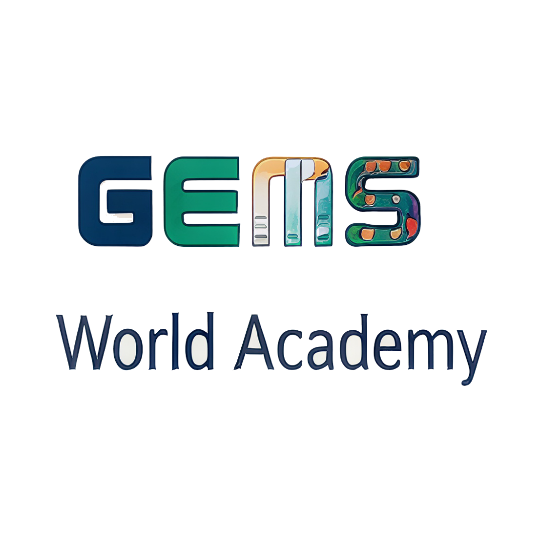 GEMS Wellington Academy logo. Ustaad tutors GEMS Wellington Academy students through IGCSE and A-Level across STEM subjects.