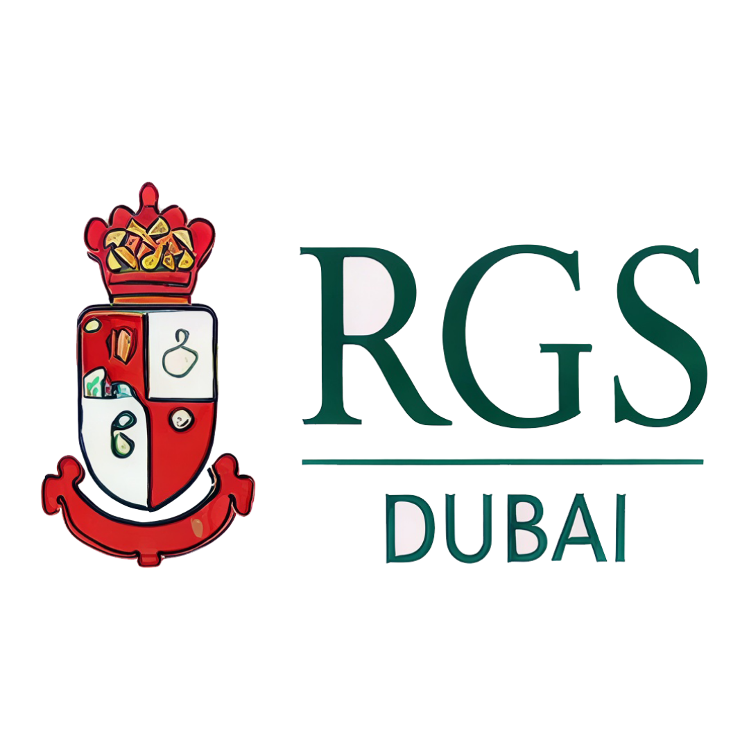 Royal Grammar School Guildford Dubai logo. Ustaad tutors RGS Dubai students at GCSE and A-Level across STEM subjects.